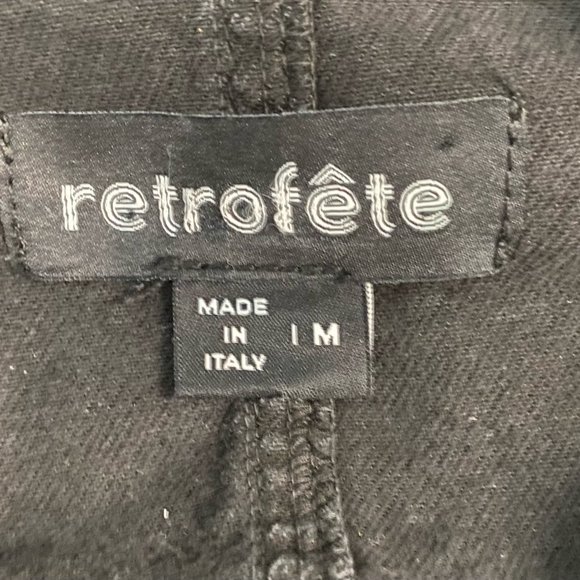 Retrofête Kiara Jumpsuit, Jet Black Denim (M) - Picture 7 of 7